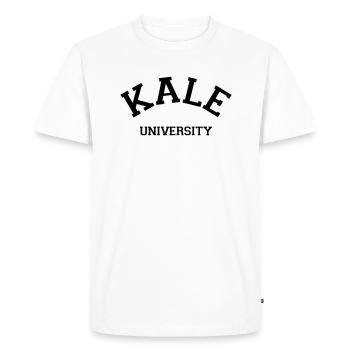 Kale University - T-shirt Premium bio Homme - blanc - Devant - Nico (187cm)