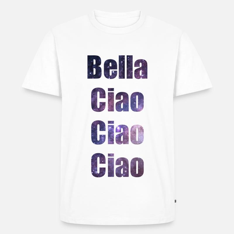Bella Ciao - Männer Premium Bio T-Shirt - Weiß