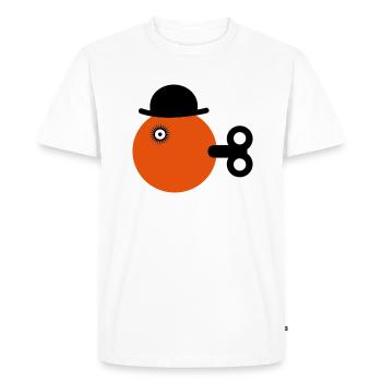clockwork orange - T-shirt Premium bio Homme - blanc - Devant - Nico (187cm)