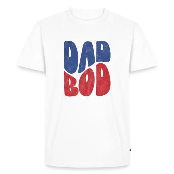 Papa Bod - T-shirt Premium bio Homme - blanc - Devant - Nico (187cm)