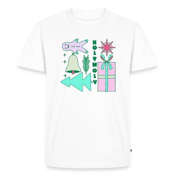 Saint Moly Noël - T-shirt Premium bio Homme - blanc - Devant - Nico (187cm)