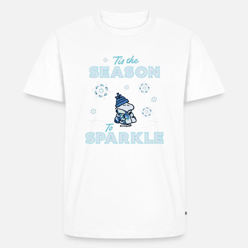Peanuts Design Hiver C’est La Saison De Briller - T-shirt Premium bio Homme - undefined
