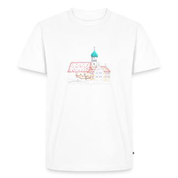 Wasserburg am Bodensee, Durchatmen, Allemagne - T-shirt Premium bio Homme - blanc - Devant - Nico (187cm)