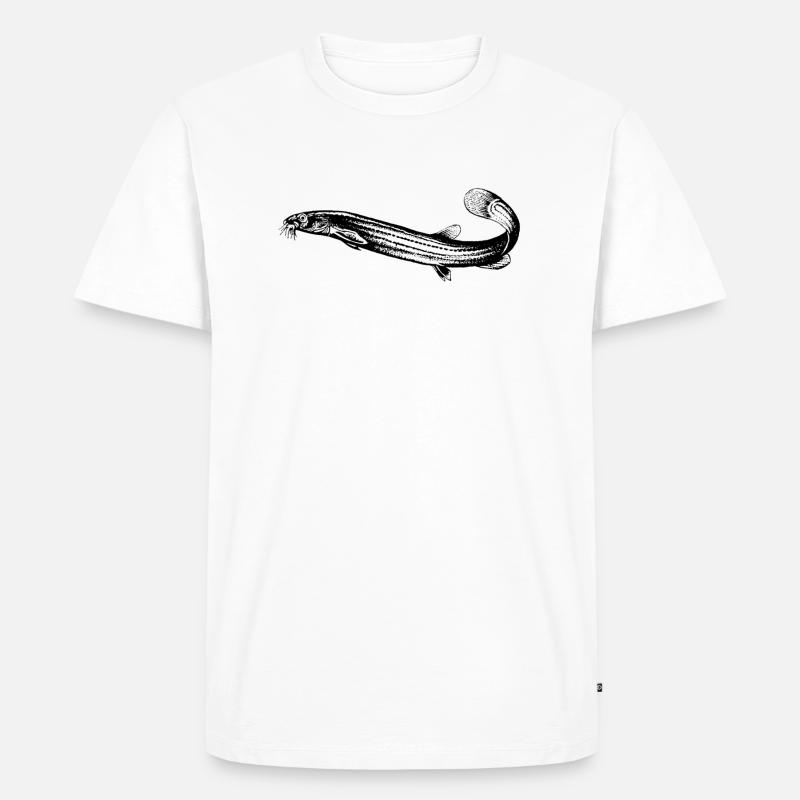 Schlammpeitzger - Männer Premium Bio T-Shirt - Weiß