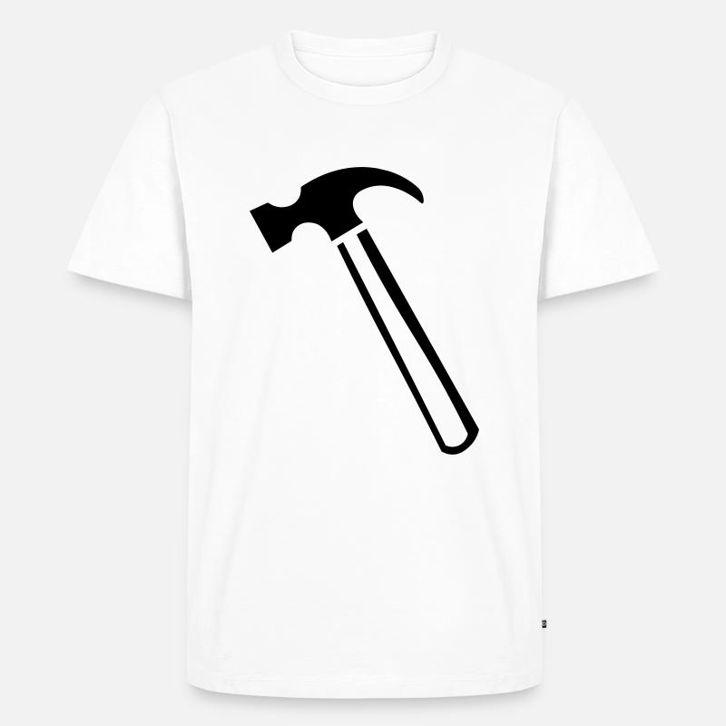 Hammer tool gift idea - Men's Premium Organic T-Shirt - white