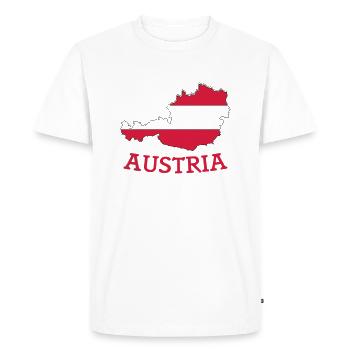 Autriche - T-shirt Premium bio Homme - blanc - Devant - Nico (187cm)