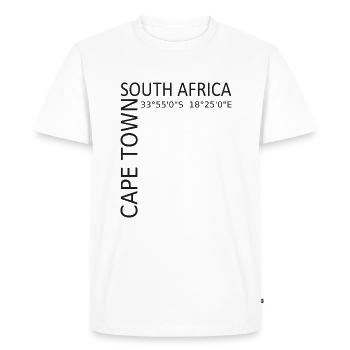 Cape Town South Africa Kapstadt Süd Afrika - Männer Premium Bio T-Shirt - Weiß - Vorne - Nico (187cm)