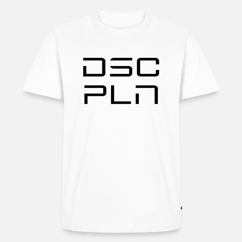 DSCPLN - Männer Premium Bio T-Shirt - Weiß