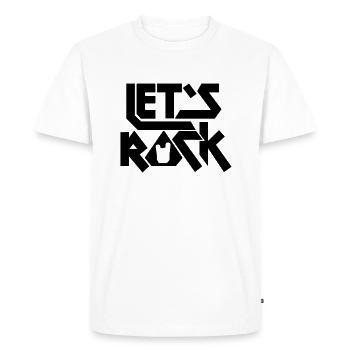 Let's Rock - T-shirt Premium bio Homme - blanc - Devant - Nico (187cm)