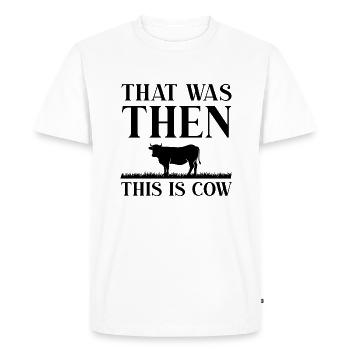C’était alors This Is Cow - T-shirt Premium bio Homme - blanc - Devant - Nico (187cm)