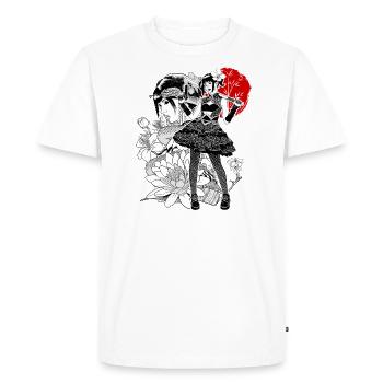 Armes japonaises - T-shirt Premium bio Homme - blanc - Devant - Nico (187cm)