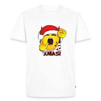 Rock'n'Roll Xmas - Christmas Xmas - The Goodeys® - Men's Premium Organic T-Shirt - white - Front - Nico (187cm)