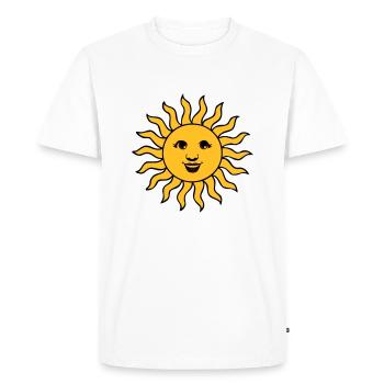 Summer Sun amical - T-shirt Premium bio Homme - blanc - Devant - Nico (187cm)