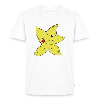 star - Men's Premium Organic T-Shirt - white - Front - Nico (187cm)