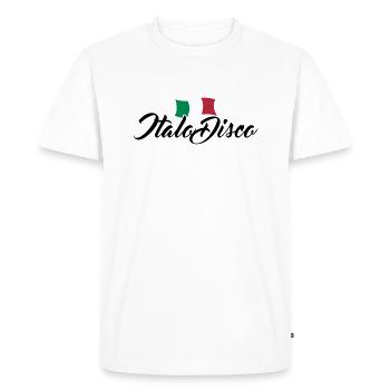 Italo Disco - T-shirt Premium bio Homme - blanc - Devant - Nico (187cm)