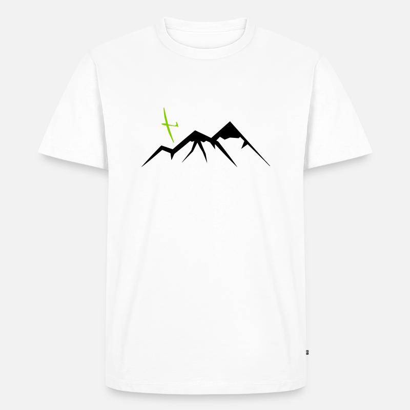 Mountain Soaring - Männer Premium Bio T-Shirt - Weiß