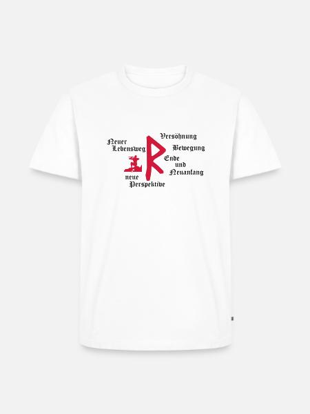 Runa "Raidho" (ger.) - Männer Premium Bio T-Shirt - Weiß