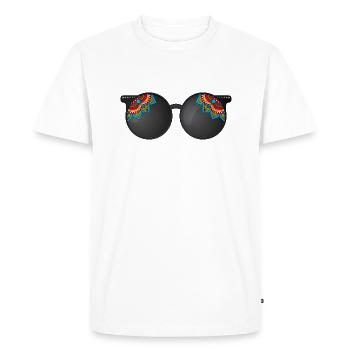Lunette - T-shirt Premium bio Homme - blanc - Devant - Nico (187cm)