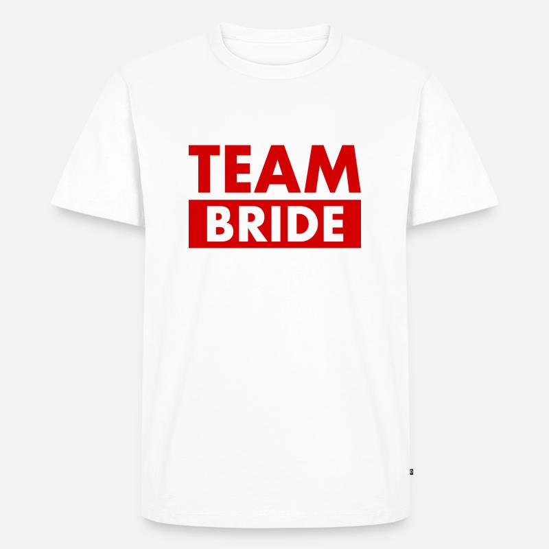 Team bride - Männer Premium Bio T-Shirt - Weiß