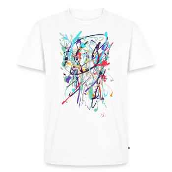 Résumé - T-shirt Premium bio Homme - blanc - Devant - Nico (187cm)