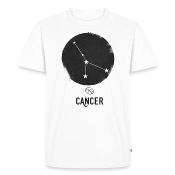 Signe de zodiaque de cancer - T-shirt Premium bio Homme - blanc - Devant - Nico (187cm)