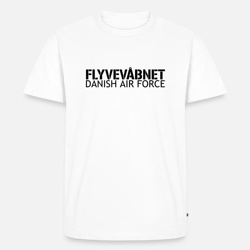 Flyvevébnet - Dänische Luftwaffe - Männer Premium Bio T-Shirt - Weiß