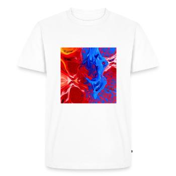 Œuvre d’art IA - T-shirt Premium bio Homme - blanc - Devant - Nico (187cm)