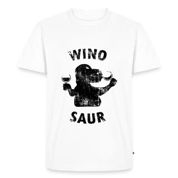 Winosaur - T-shirt Premium bio Homme - blanc - Devant - Nico (187cm)