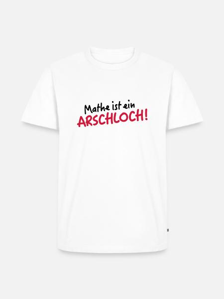 Mathe - Männer Premium Bio T-Shirt - Weiß