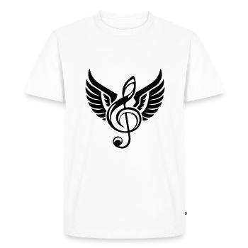 Symbole des ailes de la clef - T-shirt Premium bio Homme - blanc - Devant - Nico (187cm)