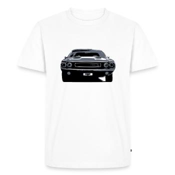 challenger r / t - Men's Premium Organic T-Shirt - white - Front - Nico (187cm)