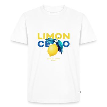 Limoncello Citrons Amalfi Italie Été - T-shirt Premium bio Homme - blanc - Devant - Nico (187cm)