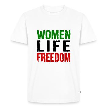 Women life freedom - T-shirt Premium bio Homme - blanc - Devant - Nico (187cm)