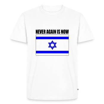 Never again is now - T-shirt Premium bio Homme - blanc - Devant - Nico (187cm)