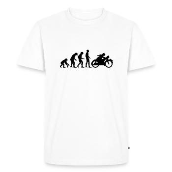 motor evolutionary 1 - Men's Premium Organic T-Shirt - white - Front - Nico (187cm)