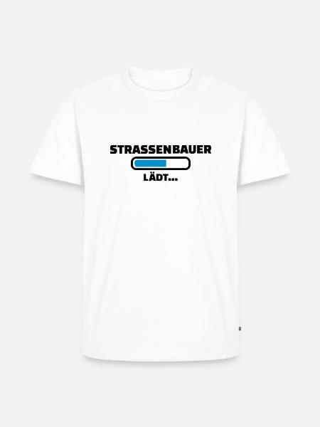 Straßenbauer - Männer Premium Bio T-Shirt - Weiß