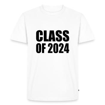 Class of 2024 - Men's Premium Organic T-Shirt - white - Front - Nico (187cm)