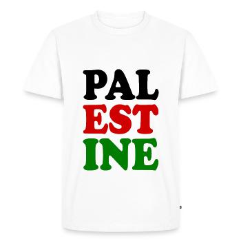 Palestine - Men's Premium Organic T-Shirt - white - Front - Nico (187cm)