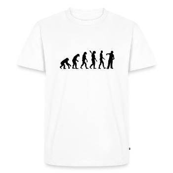 Évolution Rapper - T-shirt Premium bio Homme - blanc - Devant - Nico (187cm)