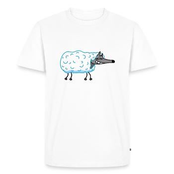 Wolf in sheep's clothing - Men's Premium Organic T-Shirt - white - Front - Nico (187cm)
