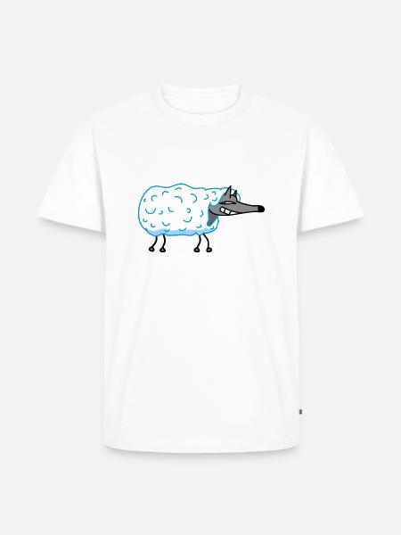 Wolf in sheep's clothing - Men's Premium Organic T-Shirt - white
