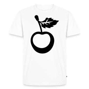 cerise - T-shirt Premium bio Homme - blanc - Devant - Nico (187cm)