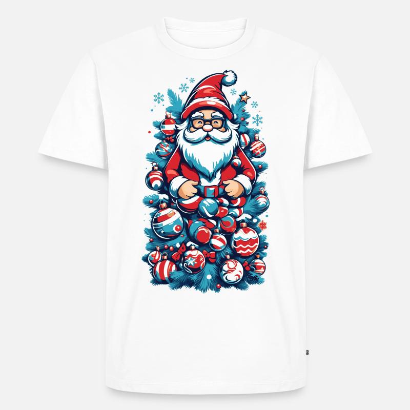 Weihnachtsmann - 🎅 - Männer Premium Bio T-Shirt - Weiß