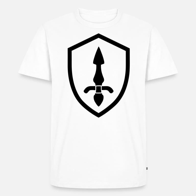 Schild - Männer Premium Bio T-Shirt - Weiß