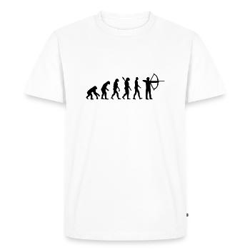 Evolution Archery - Men's Premium Organic T-Shirt - white - Front - Nico (187cm)
