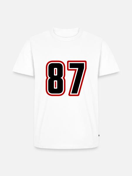 87 Number Symbol - Men's Premium Organic T-Shirt - white