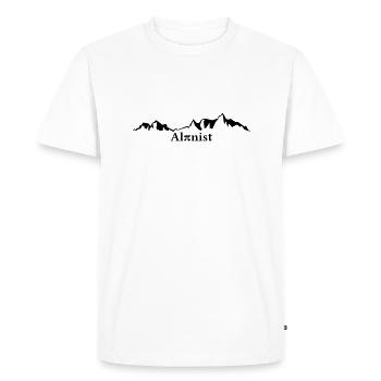 Alpiniste - T-shirt Premium bio Homme - blanc - Devant - Nico (187cm)