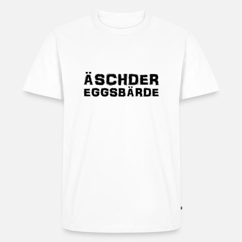 Sächsisch - Dialekt - Spruch - Männer Premium Bio T-Shirt - Weiß