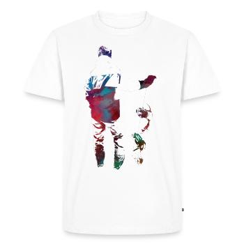 Snowboard sport art #snowboard - Men's Premium Organic T-Shirt - white - Front - Nico (187cm)