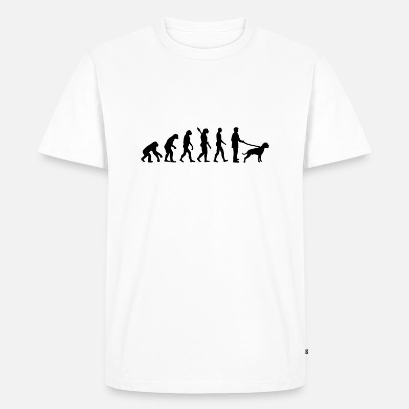Boxer - Männer Premium Bio T-Shirt - Weiß